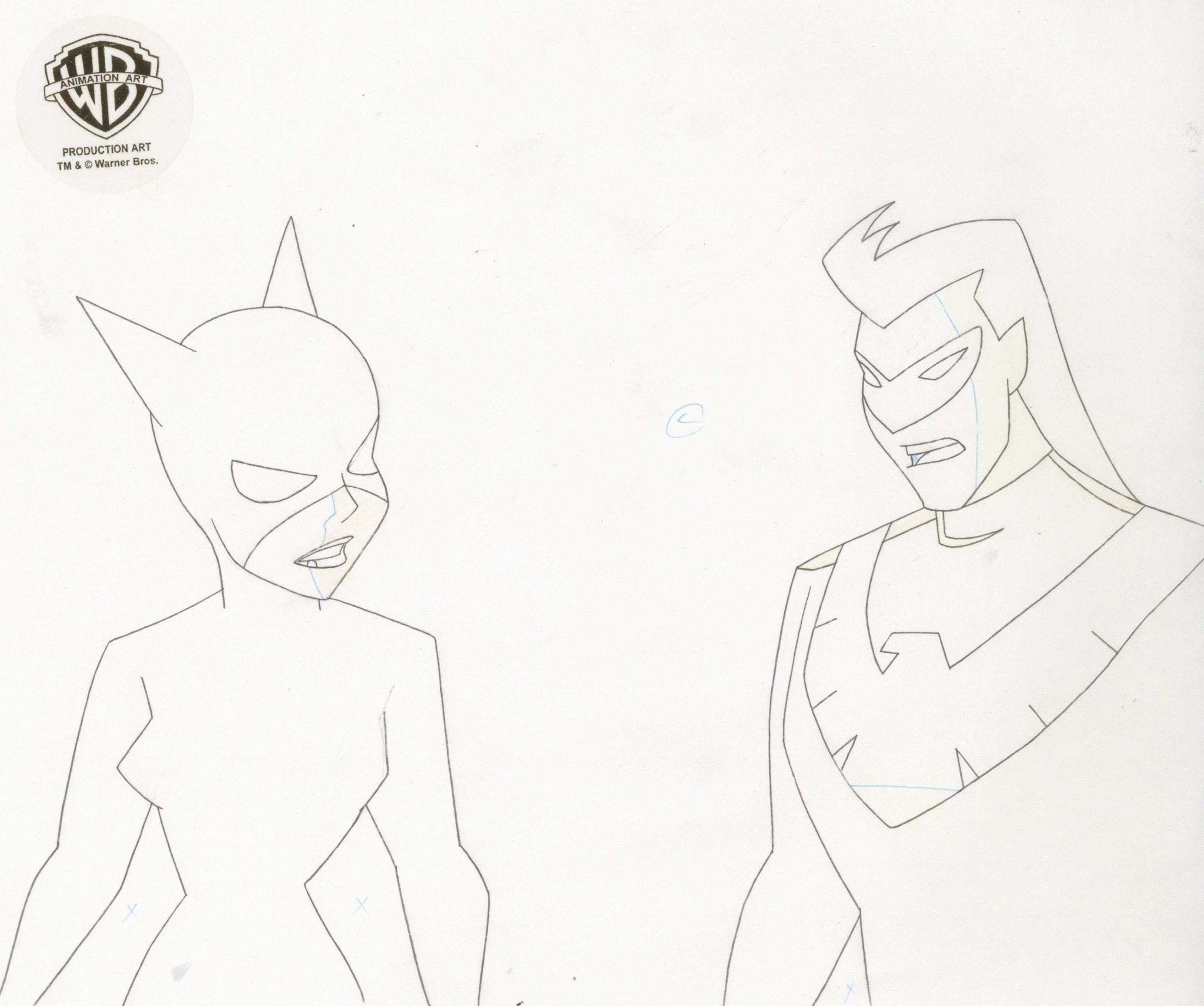 The new batman adventures original production drawing catwoman and ni â choice fine art