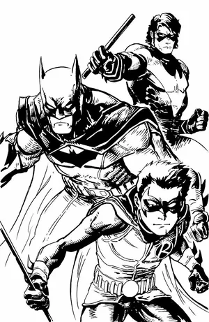 Nightwing coloring pages