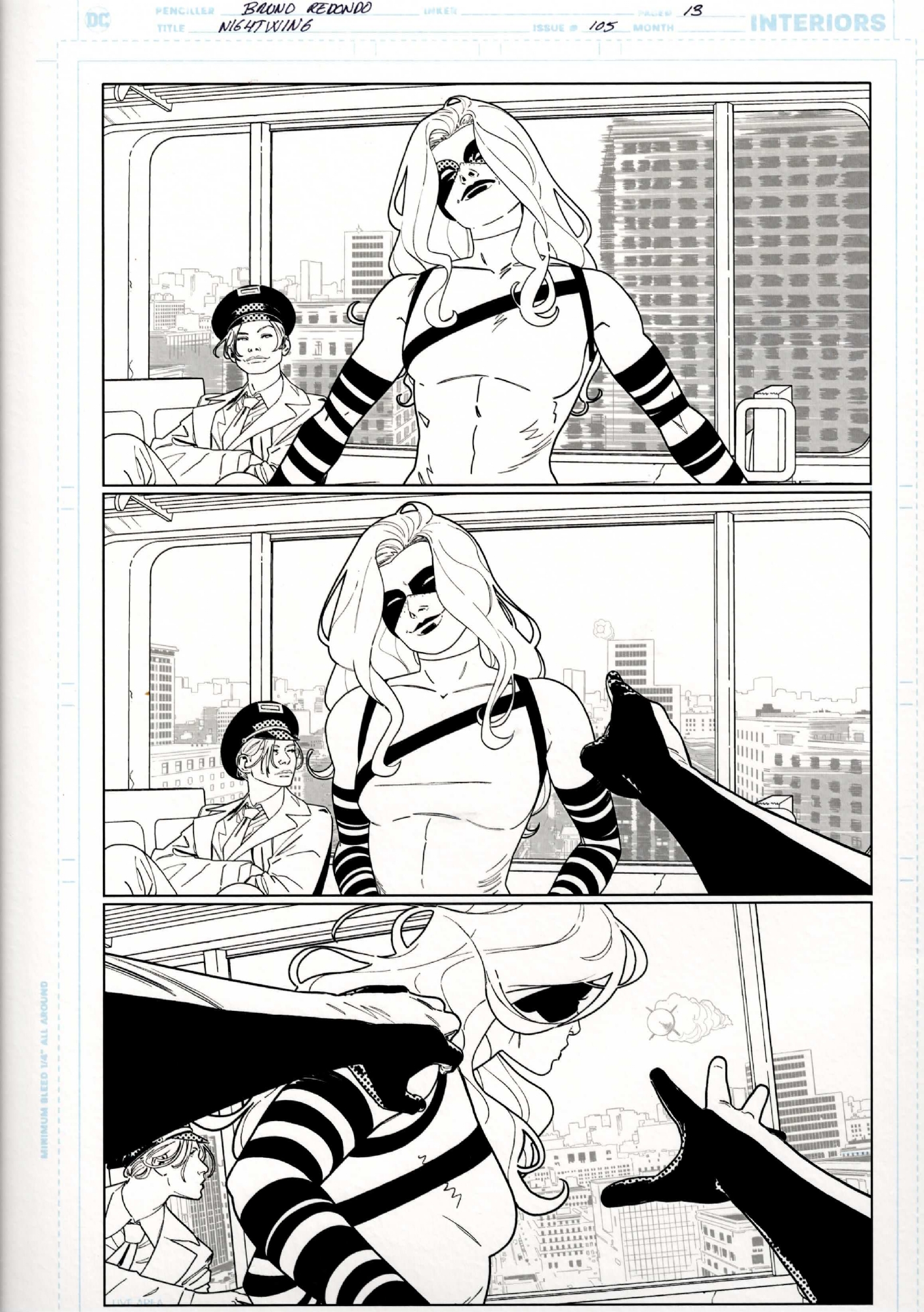 Nightwing issue page in jason richardsons batman and the bat family ic art gallery room