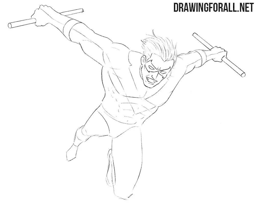 How to draw nightwing