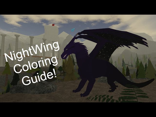 Nightwing coloring guide for roblox wings of fire color options for your nightwings