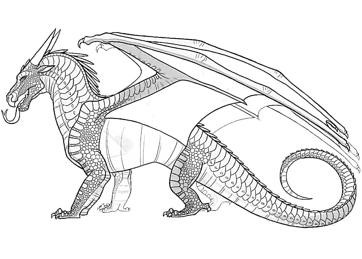 Wings of fire nightwings coloring page