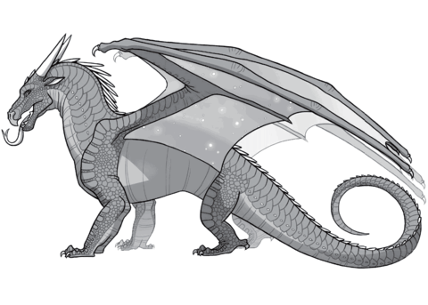 Wings of fire nightwing dragon coloring page free printable coloring pages