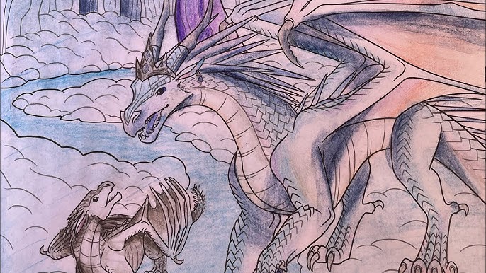 Wings of fire coloring book page two