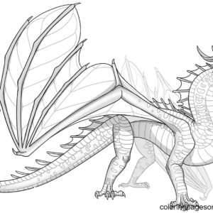 Wings of fire coloring pages printable for free download