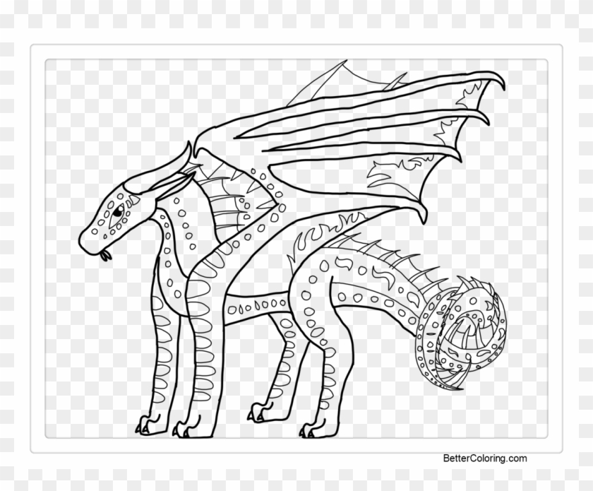 Free seawing from wings of fire coloring pages lineart