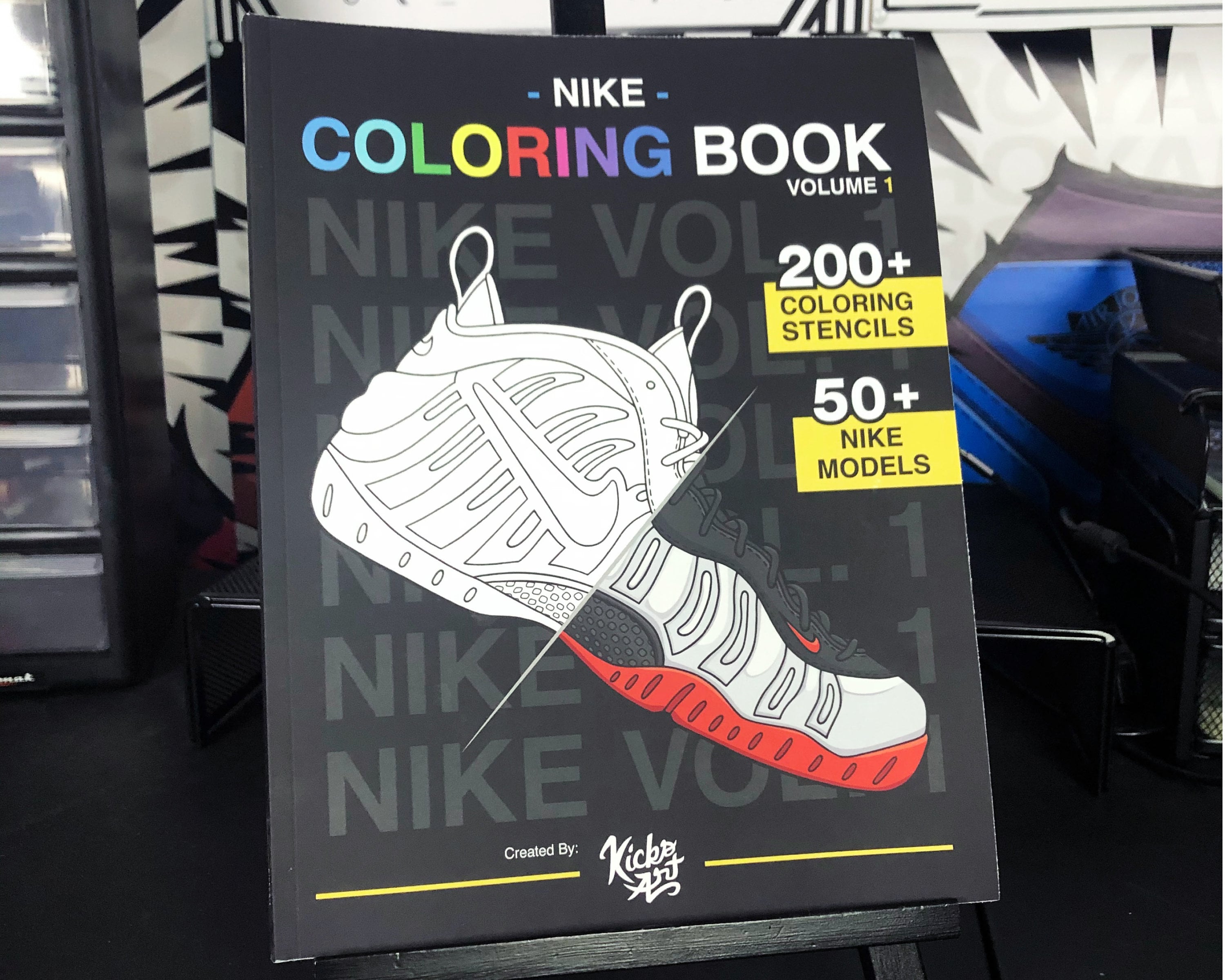 Nike coloring book vol created by kicksart