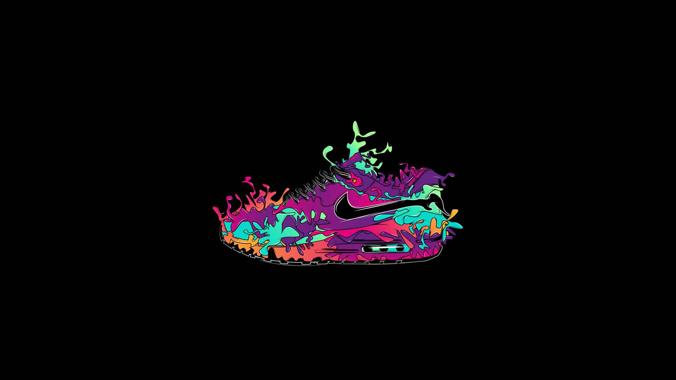 Download abstract nike cartoon shoe wallpaper