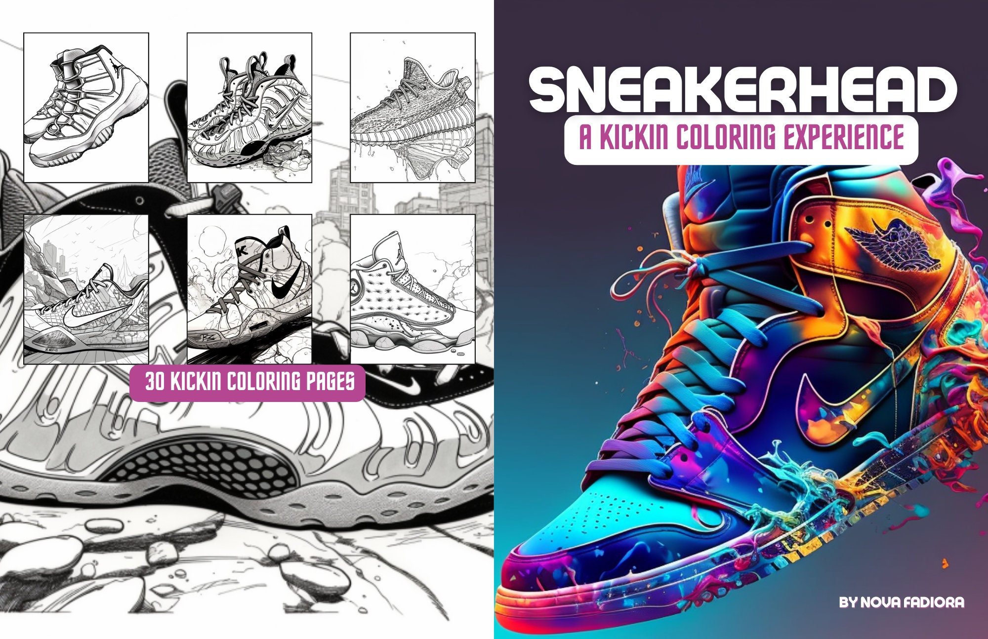 Sneakerhead a kickin coloring book