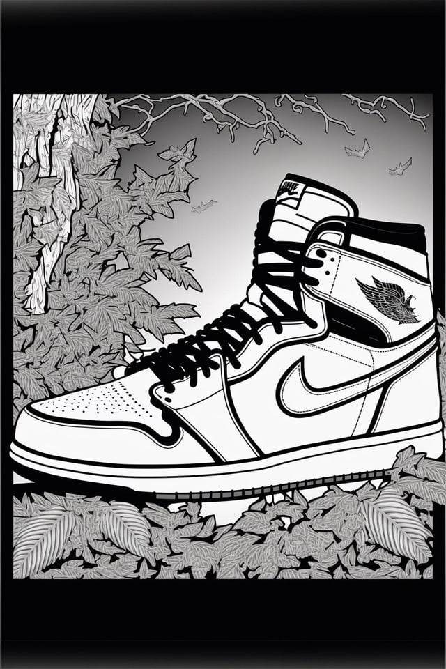 Adult sneaker coloring book rmidjourney