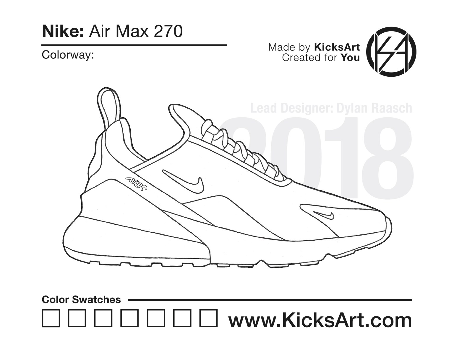 Nike air max sneaker coloring pages