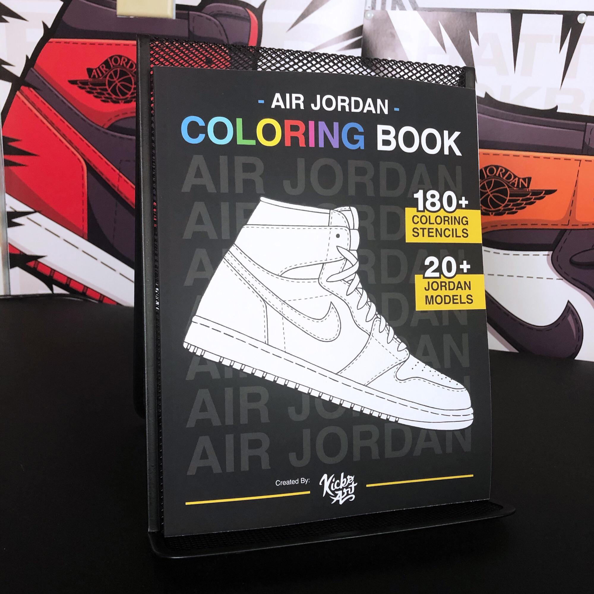 Im currently half way done with the nike coloring book set to release later this month i still have the jordan coloring book available on my website shopkicksart ð all of the