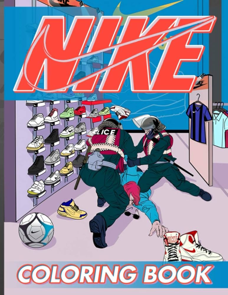 Nike coloring book stress