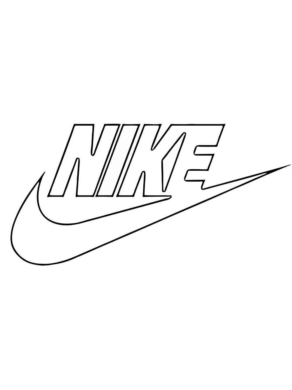 Nike coloring pages