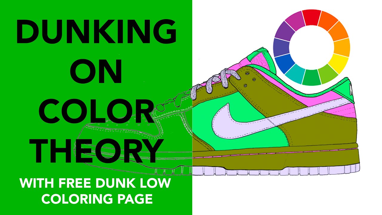 Dunking on color theory art tutorials nikesbdunklow colortheory art