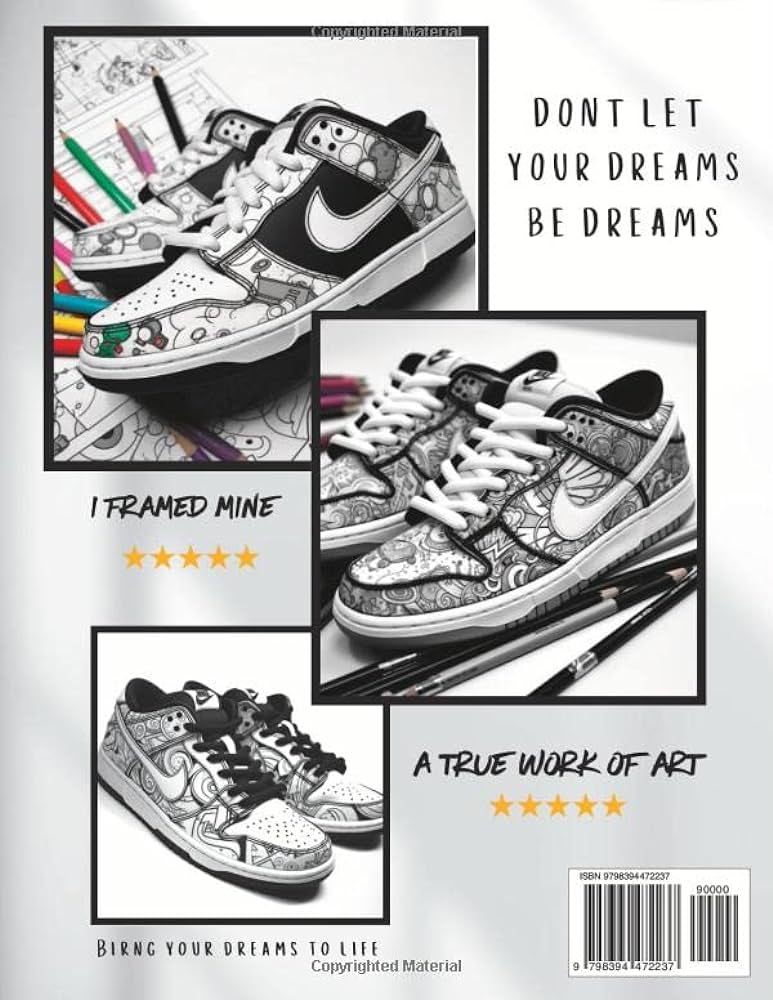 Free your mind coloring book coloring book for all ages free your mind relax stress free nike dunk posson richard books