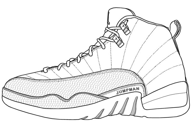 Free jordan shoe coloring pages download free jordan shoe coloring pages png images free cliparts on clipart library