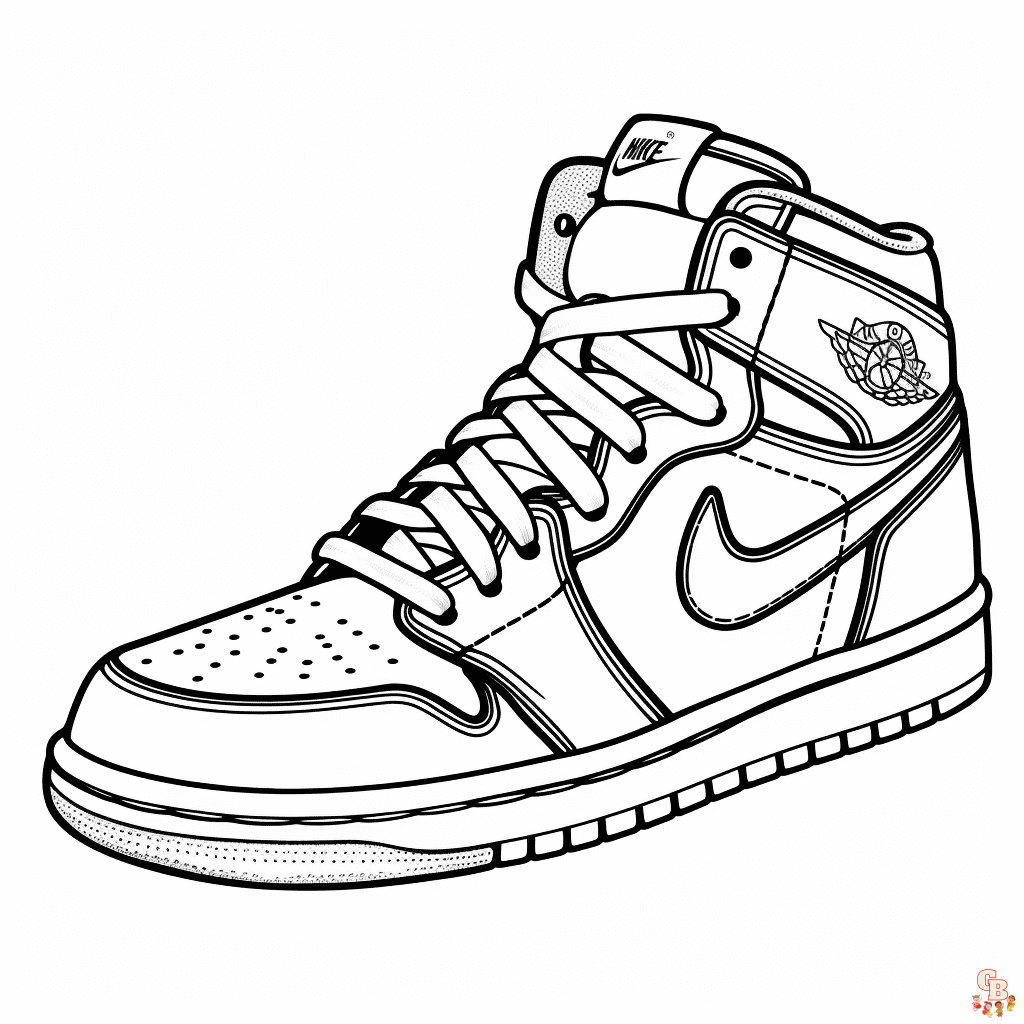 Printable jordan coloring pages free for kids and adults