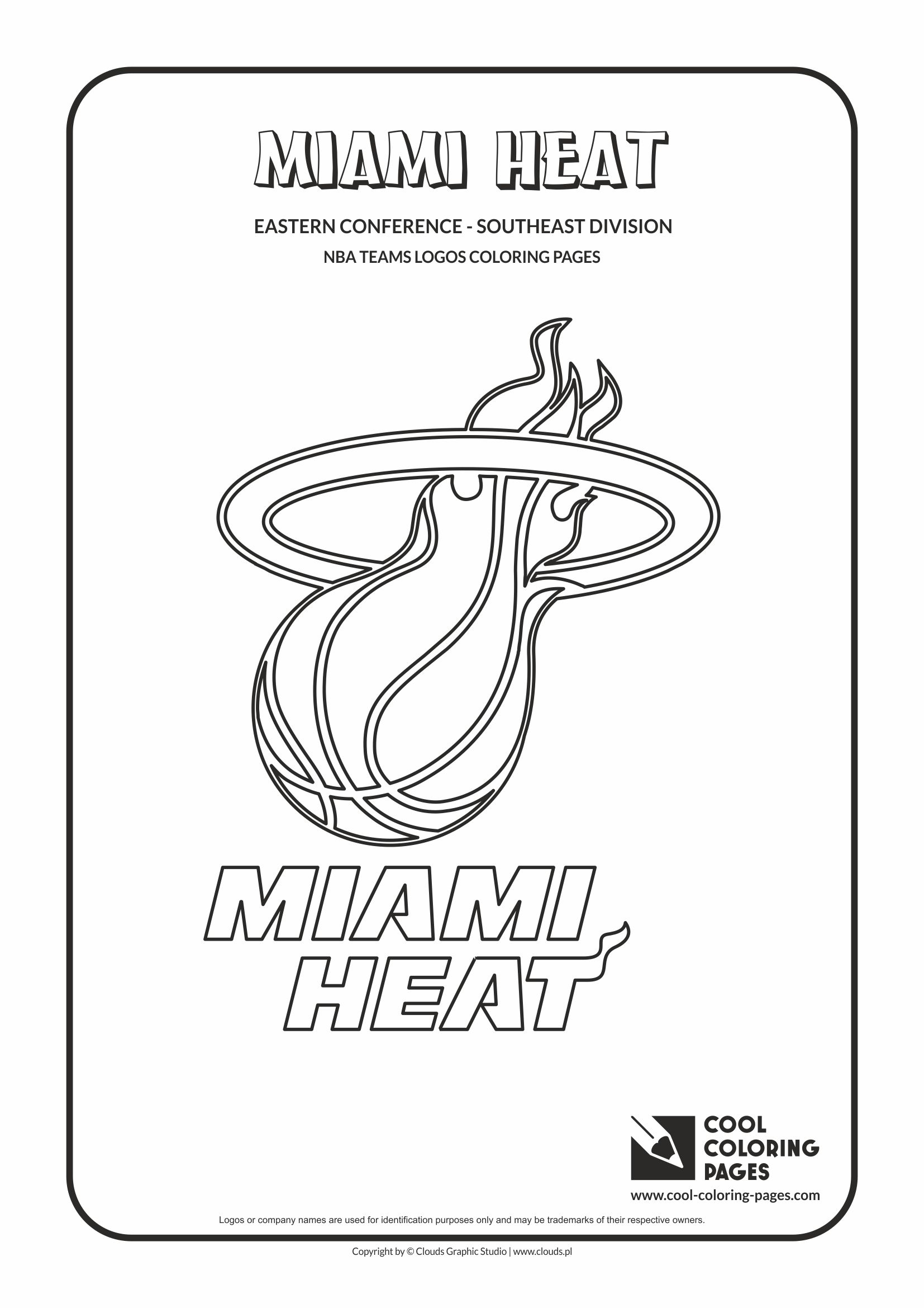 Cool coloring pages nba teams logos coloring pages