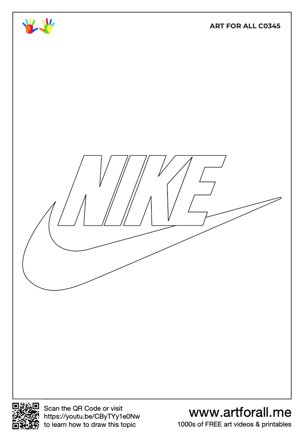 How to draw the nike logo