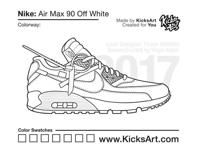 Nike air max off white sneaker coloring page these and the jordans s are my favorites from the ten hbu rcustomsneakers