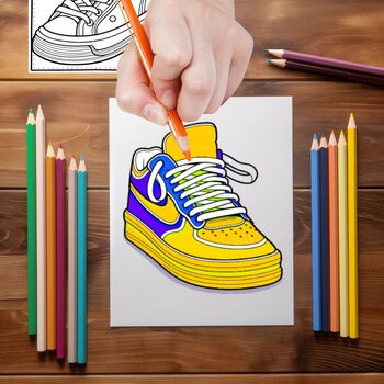 Sneaker design coloring pages mindfulness coloring sheets floral and classic