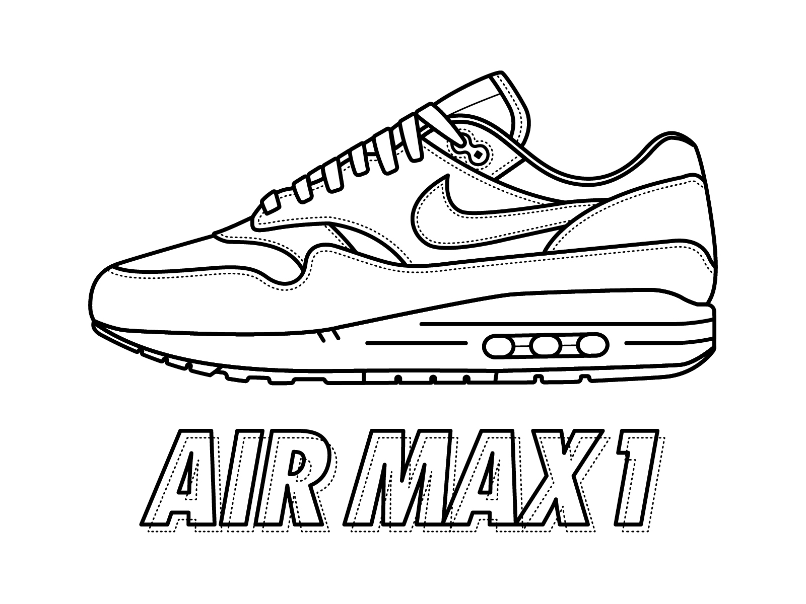 Nike air max coloring page by justin w siddons on