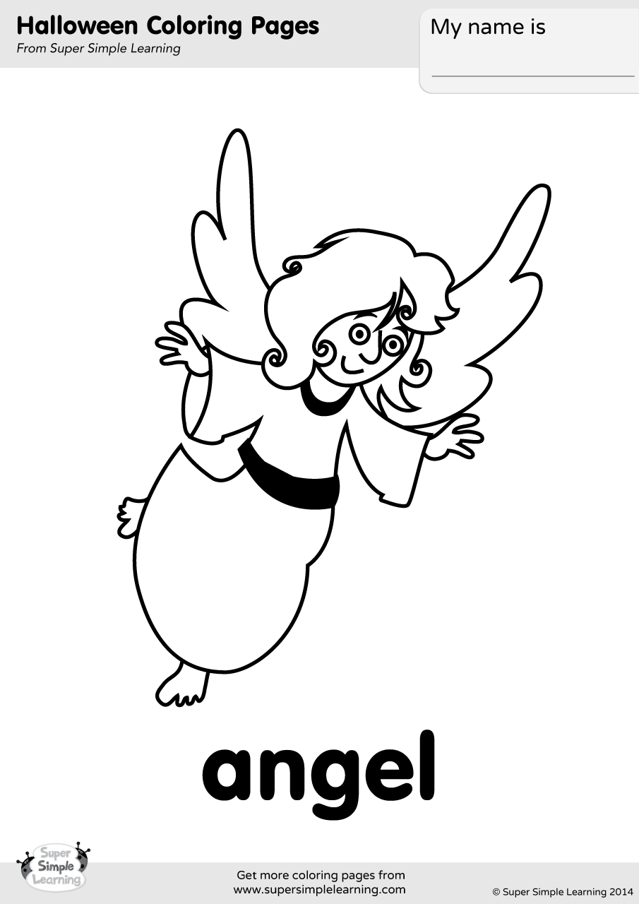 Angel coloring page