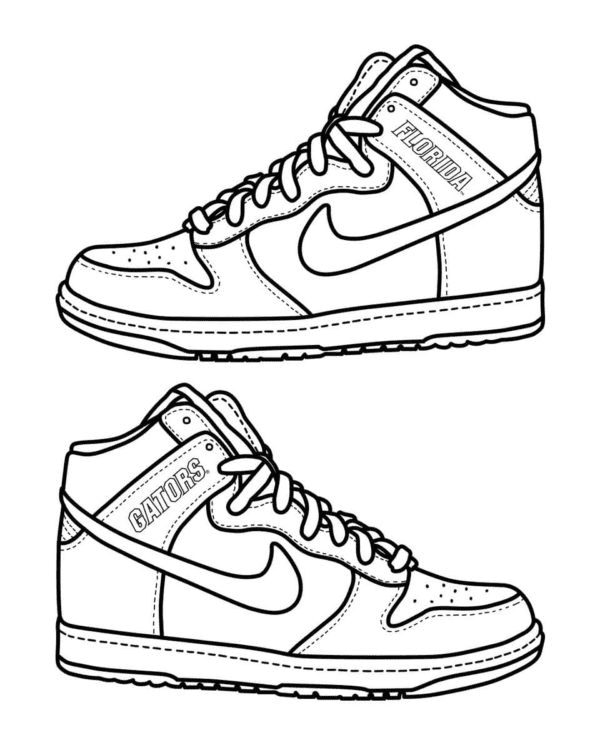 Nike coloring pages printable for free download