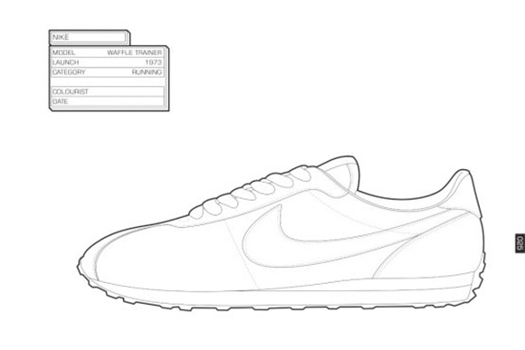 Sneaker coloring book for big kids