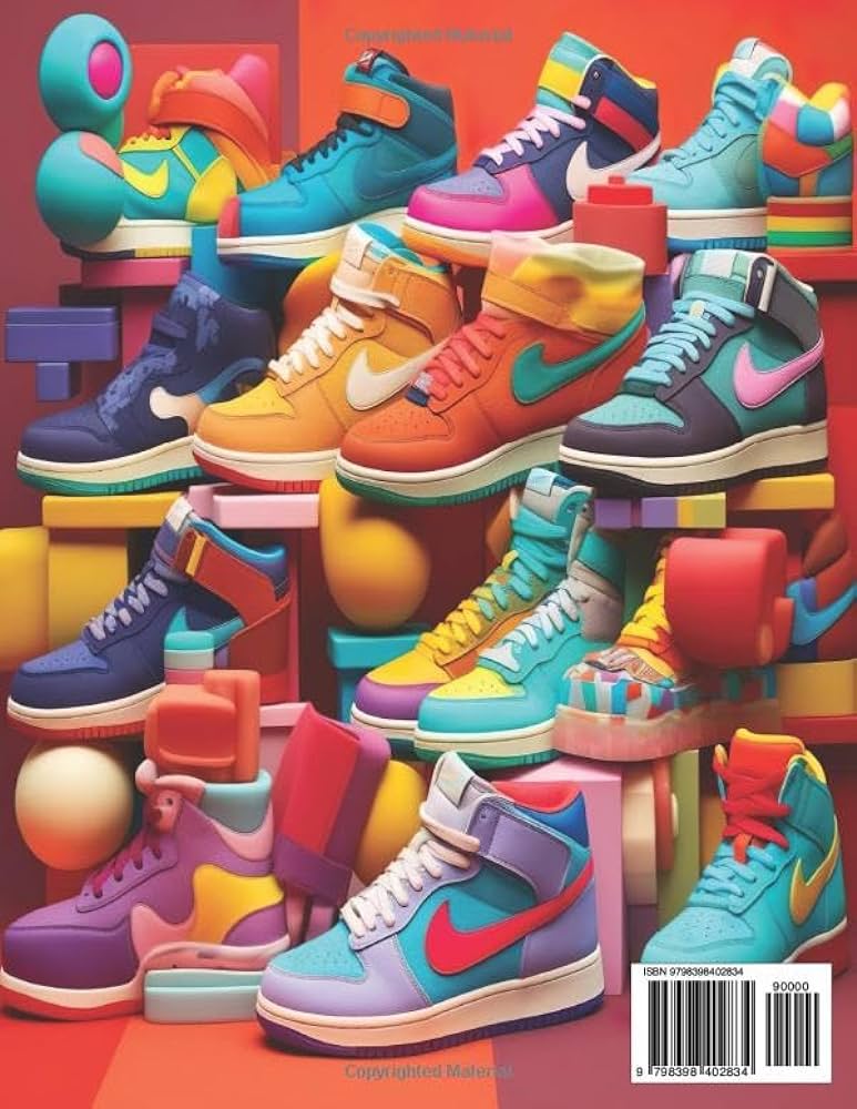 Color your kicks nike craze a detailed coloring book for adults children sneaker enthusiastsnike shoescolor therapyrelaxation nike shoes expression shoe design color therapy reece elise books