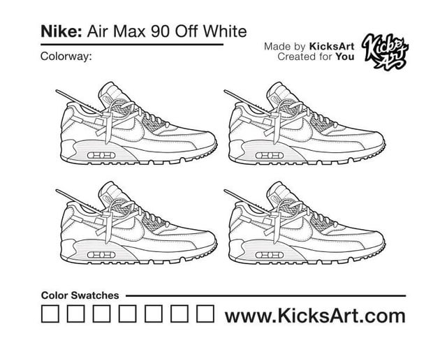 Nike air max off white sneaker coloring page these and the jordans s are my favorites from the ten hbu rcustomsneakers