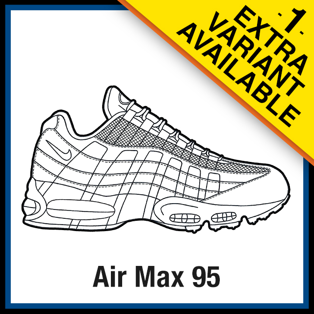 Nike air max sneaker coloring pages