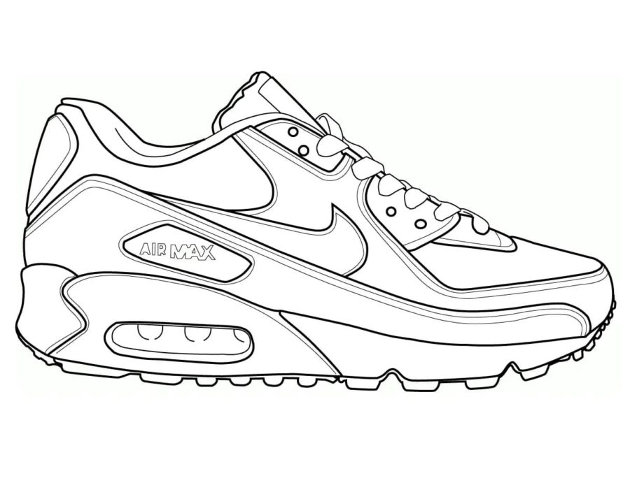 Sneaker coloring pages by coloringpageswk on