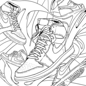 Nike coloring pages printable for free download