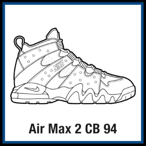 Free sneaker coloring pages