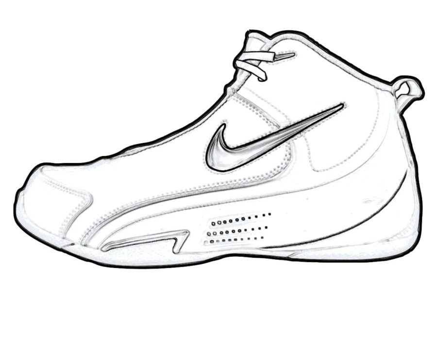 Sneaker coloring pages by coloringpageswk on