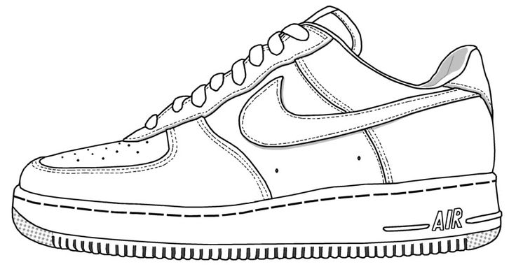 Nike shoe coloring page ace images dessin chaussure dessin basket shoes nike