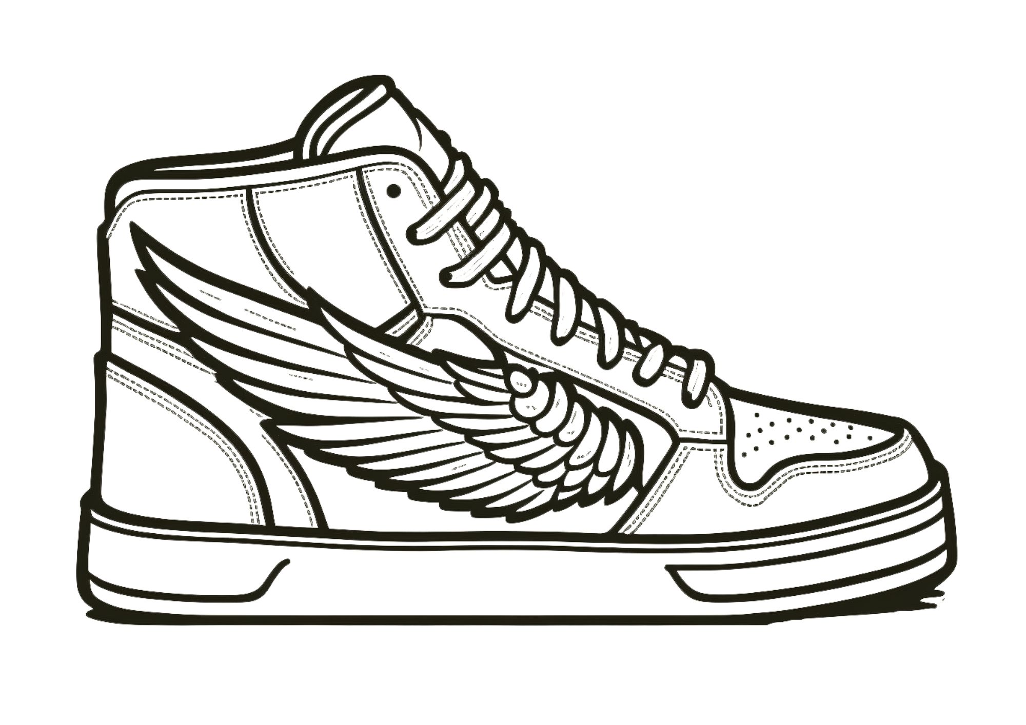 Printable shoe coloring pages for all ages