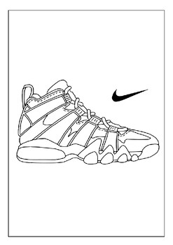 Printable jordan shoes coloring pages artistic inspiration for children