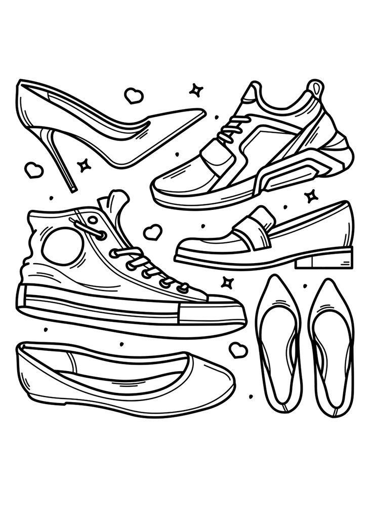 Shoe coloring pages coloring pages free printable coloring pages printable coloring pages