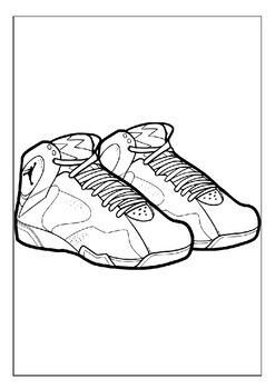 Printable jordan shoes coloring pages unleash creativity for kids