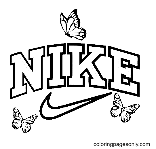 Nike coloring pages printable for free download