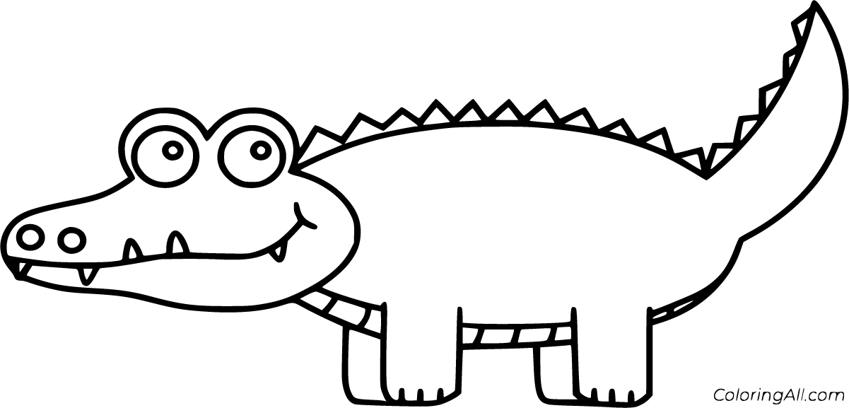 Crocodile coloring pages