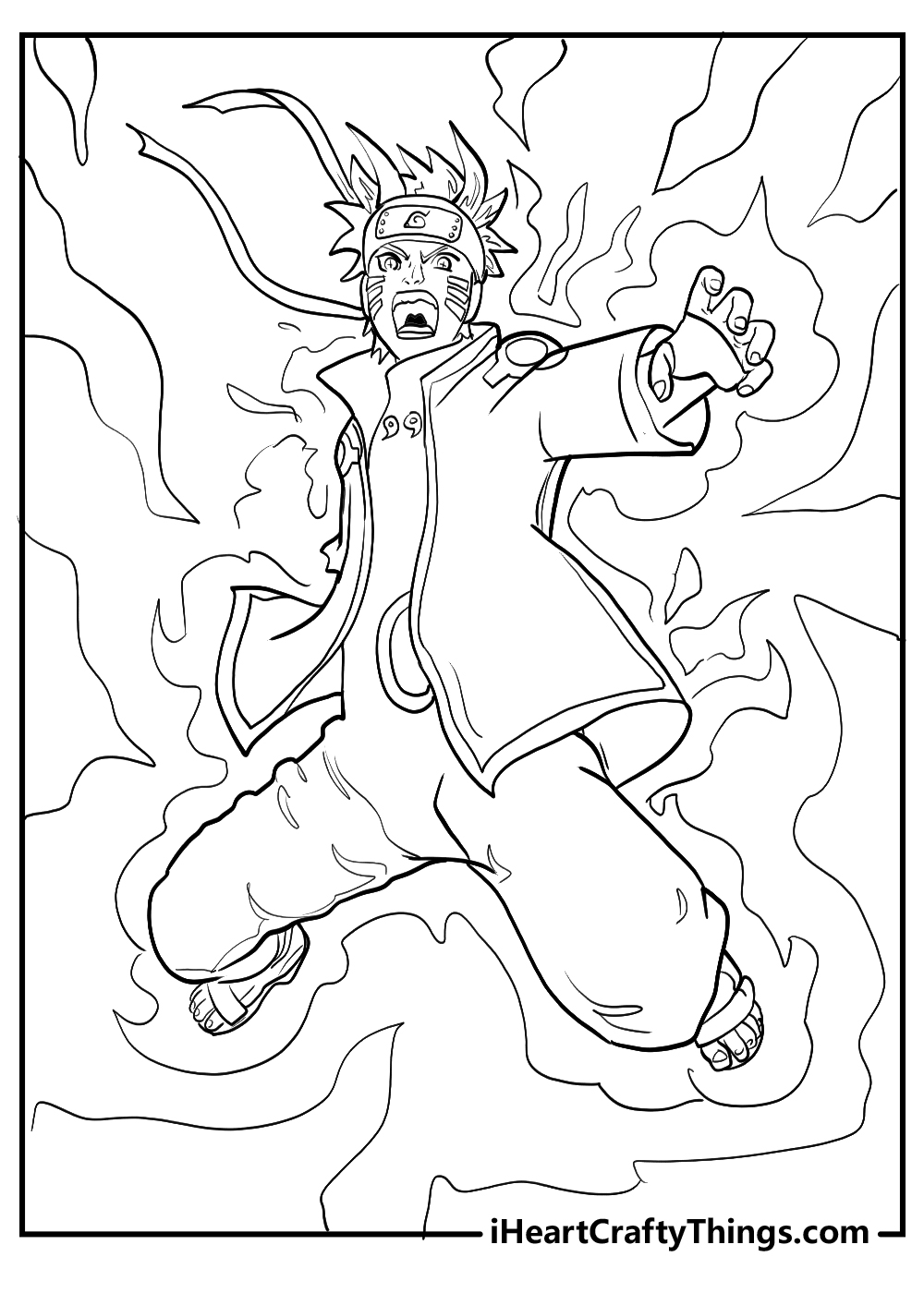 Printable naruto coloring pages updated