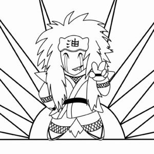 Naruto coloring page printable for free download