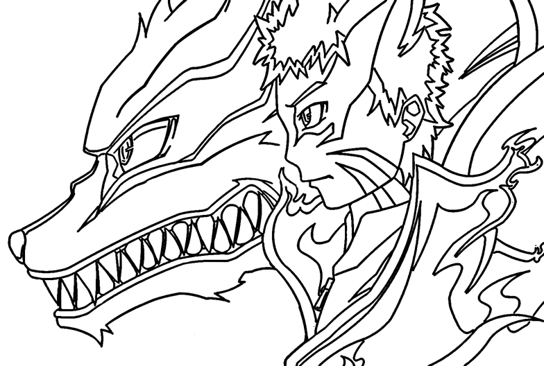 Kurama coloring pages