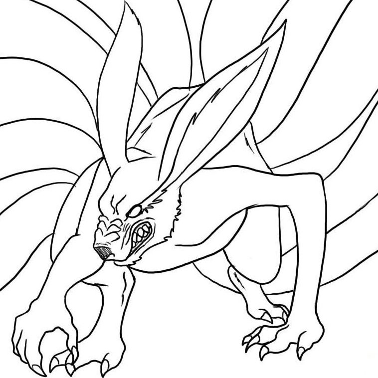 Coloring page of the