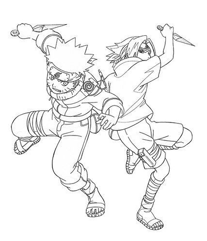 Coloring page of the