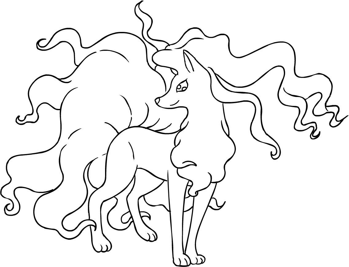 Cute alolan ninetales coloring pages for girls pokemon coloring moon coloring pages pokemon coloring pages